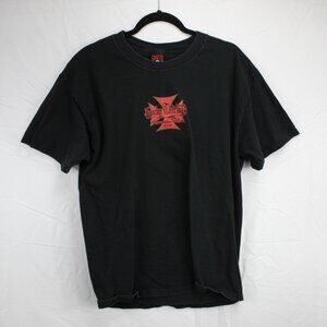 Lucky 13 Men's Black T-Shirt "Momento Mori" Size Large